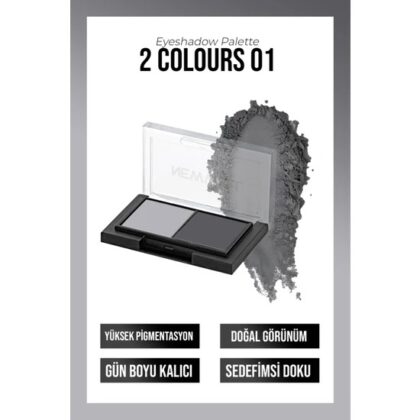 New Well Porcelain Make Up 2li Far Paleti NO02