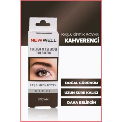 New Well Kaş&Kirpik Boyası Kahve
