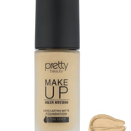 Pretty Beauty Make Up Skın Studıo Yüksek Kapatıcı Etkili Matte Fondöten No:1 PB:140-1