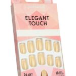 Gold Beauty Elegant Touch 24'lü Frenchli Takma Tırnak - Yapıştırıcı