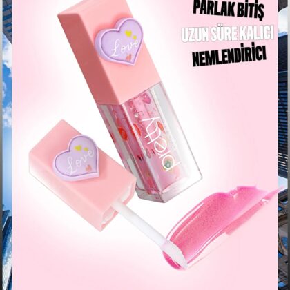 Pretty Beauty Love Lip Oil & Dudak Parlatıcı Lip Gloss